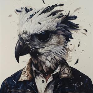 eagle  painting  feathers  head  art  wildlife  colorful  realistic  illustration  design 1072291