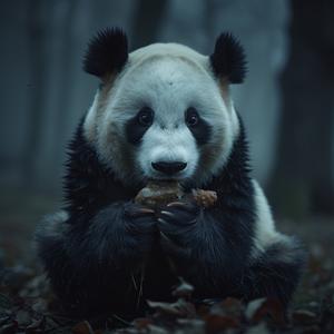 night  photography  panda  woods  food  eating  nature  wildlife  forest  animal 1039245