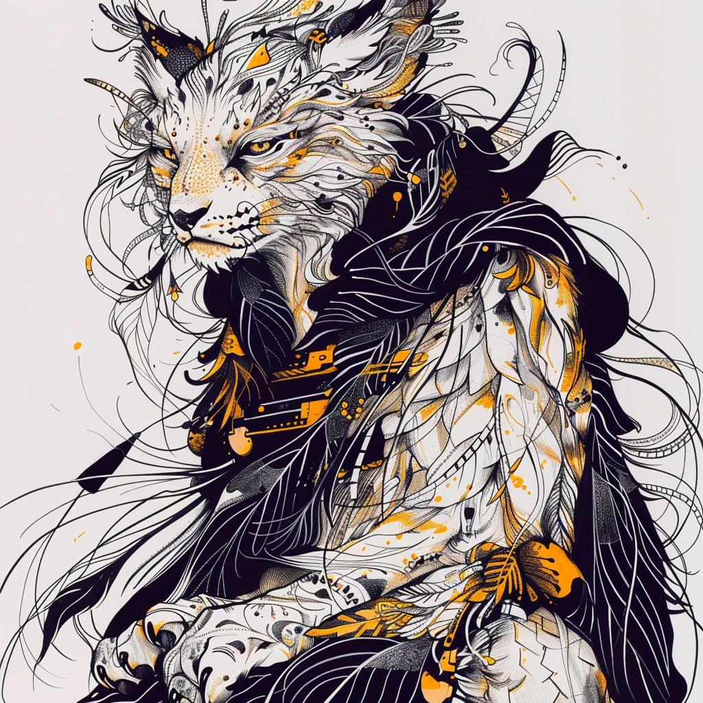 mythical  hybrid  creature  cat  longhair  fantasy  unique  exploration  nature  drawing 953053