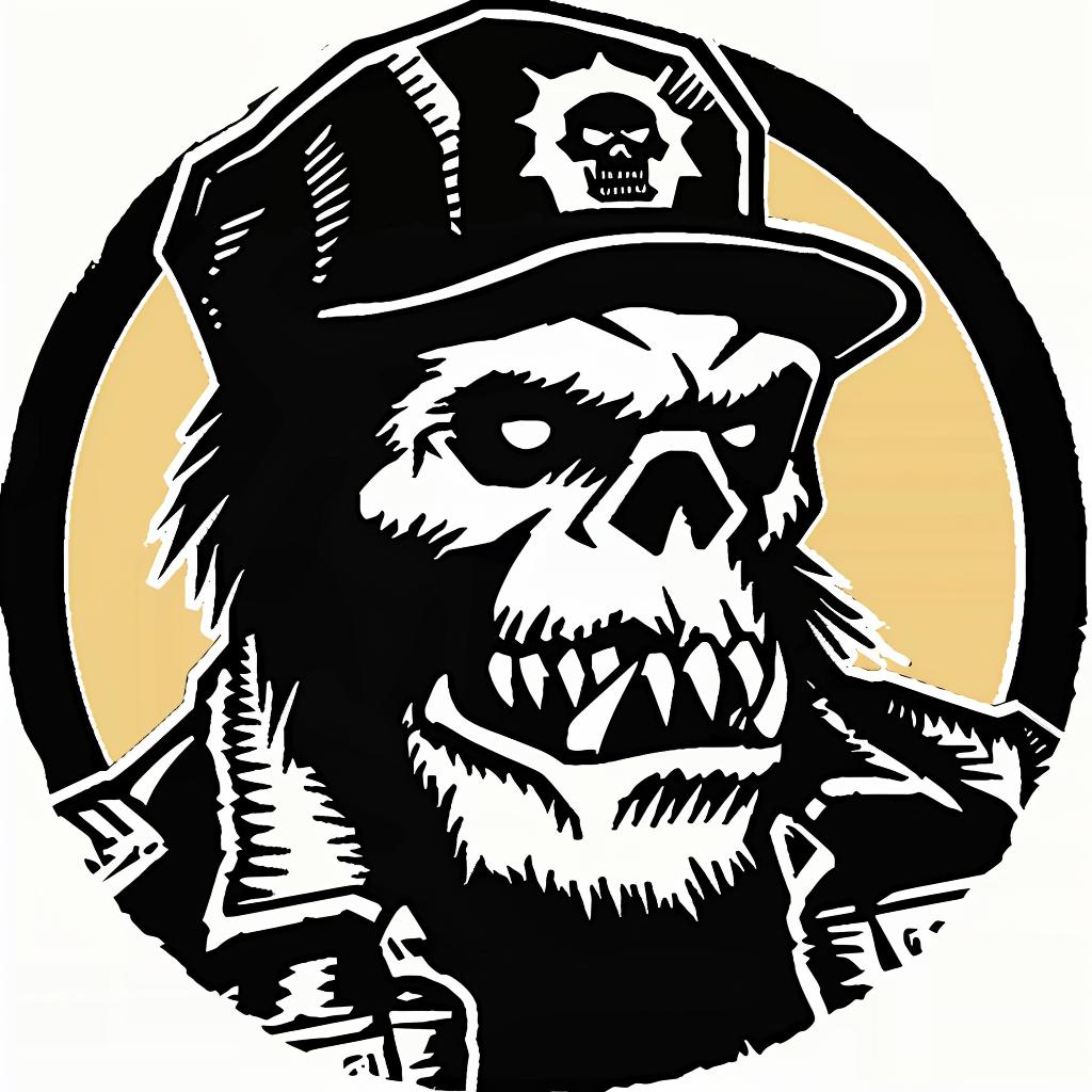 skull  cap  knife  illustration  black  white  vector  stylized  graphic  dark 1032848