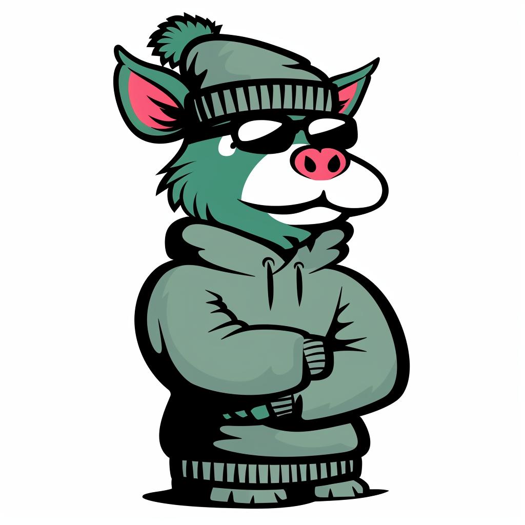 wolf  cartoon  sweater  hat  aggressive  streetwise  animal  minimal  culture  knit 958599