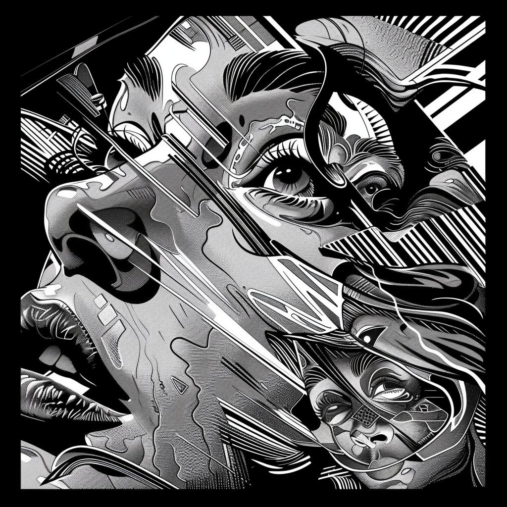 poster  abstract  constructivist  linear  VHS  digital  illustration  shattered  theatrical  fine-detail 1026145