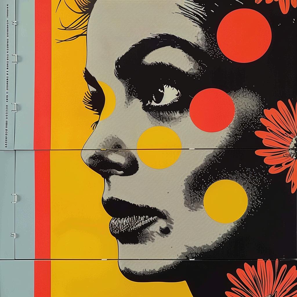abstract  impressionism  woman  flowers  graphic  design  colorful  poster  bold  contemporary 968893