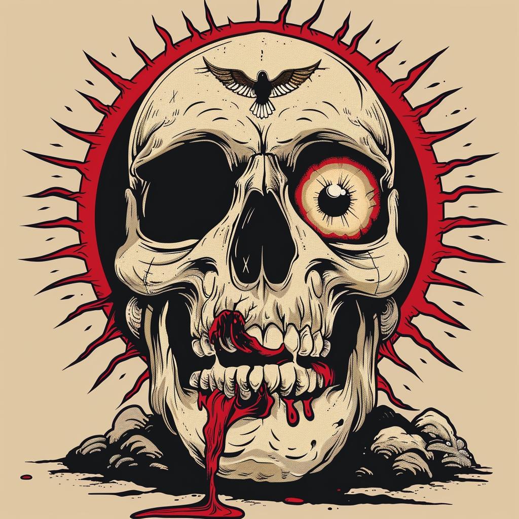 Art  McFarlane  Skull  Blood  Occult  Dark  Spiritual  Terror  Naturalistic  Provocative 936146