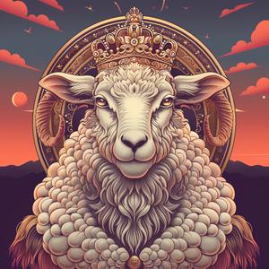 sheep  lamb  god  crown  fantasy  character  illustration  whimsical  animal  symbol 1072260