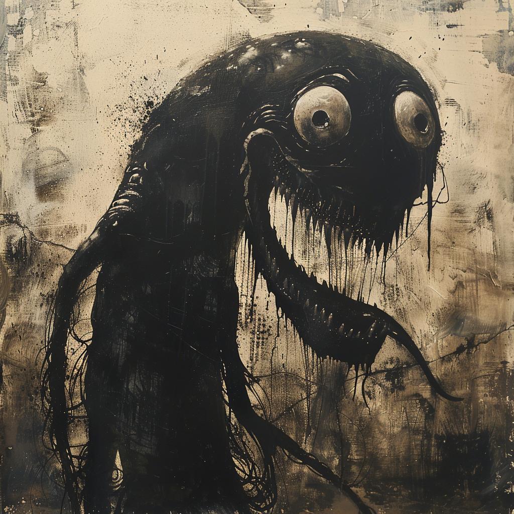 monster  horror  eyes  mouth  painting  creature  dark  fantasy  surreal  visual 942585