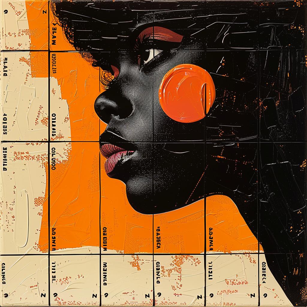 woman  1980s  album  cover  Joan  Cornella  encaustic  African-American  painting  colorful 963470