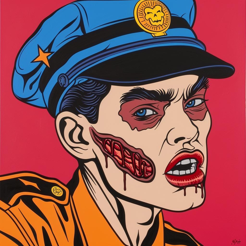 zombie  bloody  face  painting  horror  illustration  character  art  dark  creepy 972918
