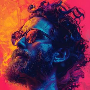 album  cover  music  chill  man  beard  sunglasses  colorful  stylish  abstract 1039481