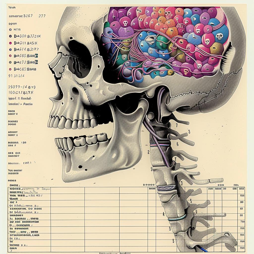 tycho  album  art  poster  skull  brain  psychedelic  detail  bokeh  anatomy 916117