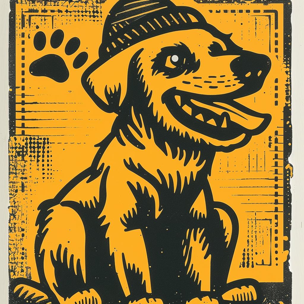 aggressive  streetwise  dog  hat  scarf  minimal  urban  culture  retriever  poster 956559