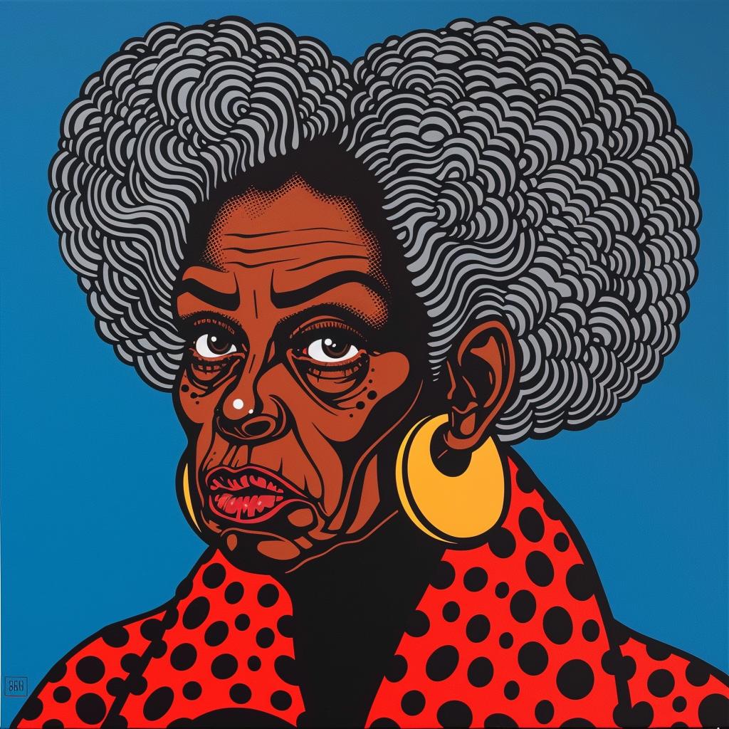 portrait  woman  African-American  elderly  afro  art  expression  realism  age  culture 972487