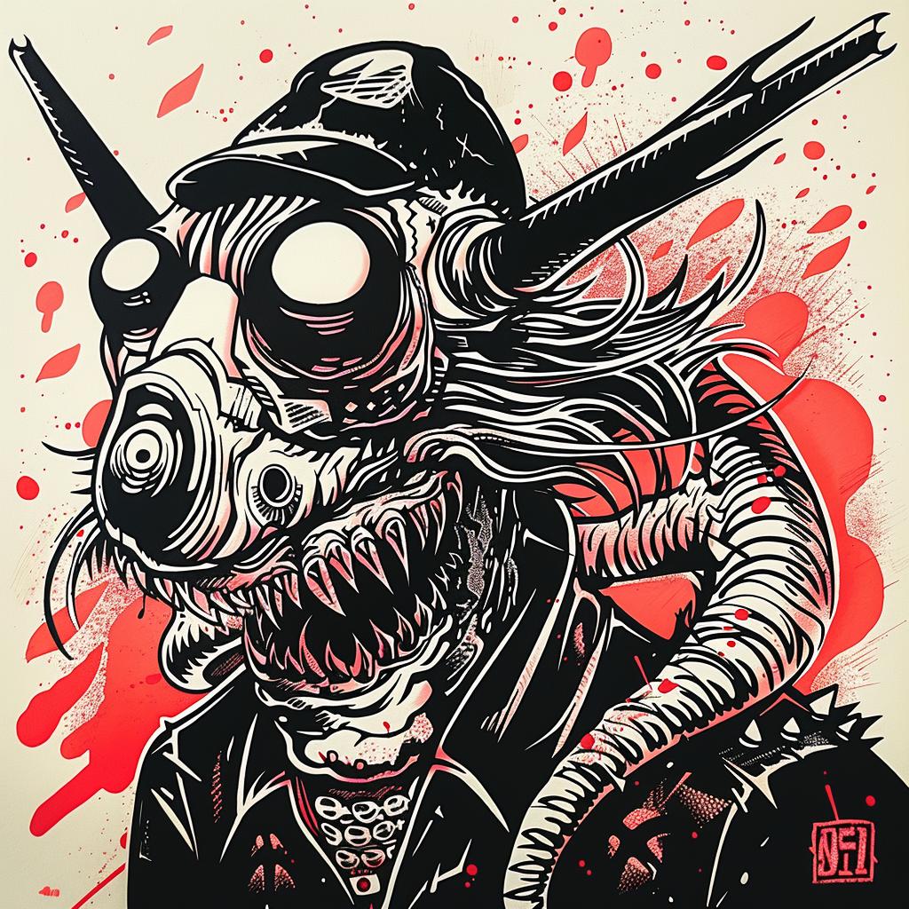 zombie  hat  gun  dark  humor  illustration  character  edgy  graphic  stylized 947700