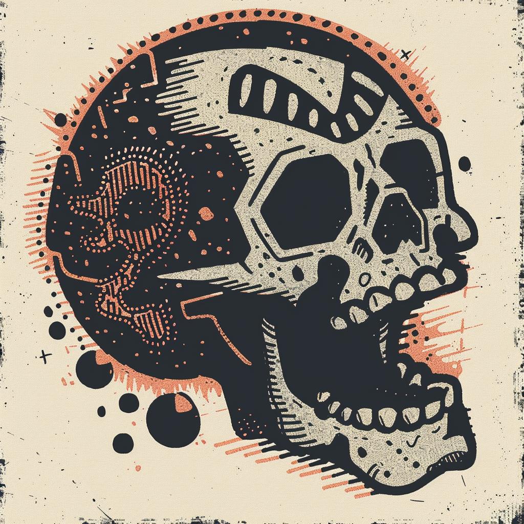 scream  death  machine  skull  illustration  day  of  the  dead  art 931832