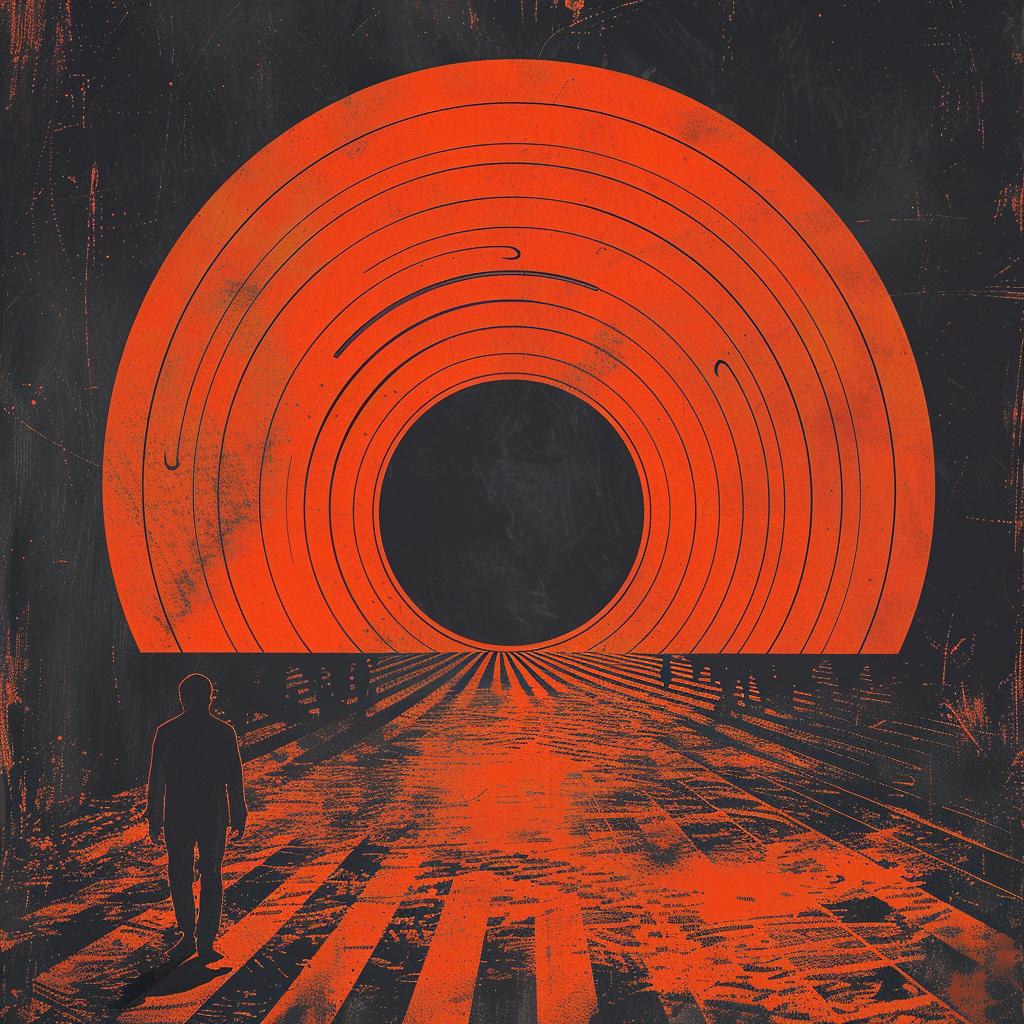 surreal  album  cover  poster  movie  hat  black  hyper-realistic  screenprinting  Saul 961573