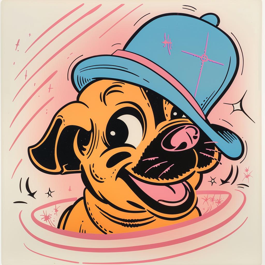 pug  hat  cartoon  colorful  dog  adorable  knit  playful  cute  pet 942479