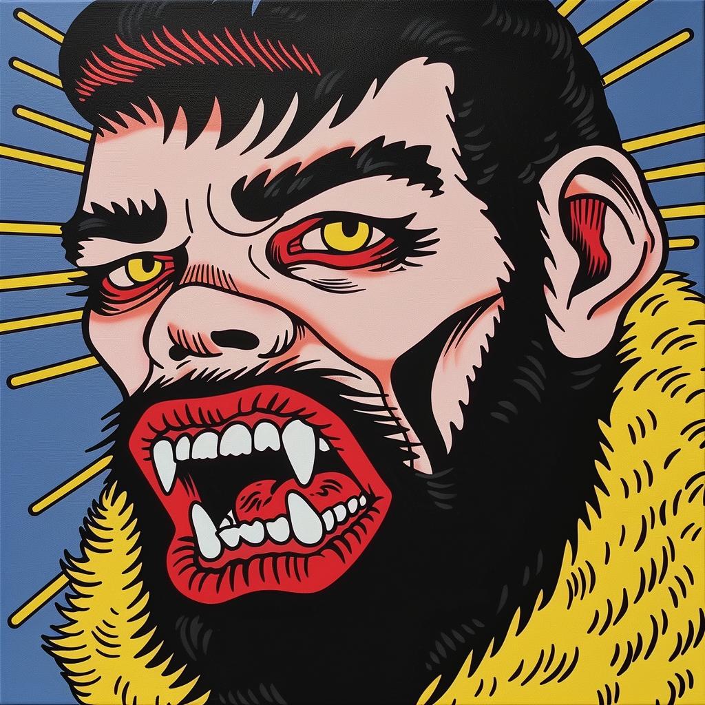 Wolfman  Monster  Painting  Fur  Gothic  Horror  Mythical  Fantasy  Illustration  Surreal 973040