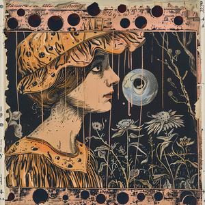 woman  hat  flowers  bird  chromolithography  art  portrait  nature  colorful  detailed 1051833