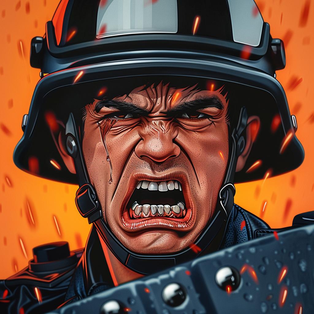 soldier  angry  cartoon  riot  illustration  helmet  gun  violence  graphic  emblem 1023414