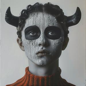 woman  horns  painted  art  face-paint  fantasy  mythical  stylized  portrait  design 1073913