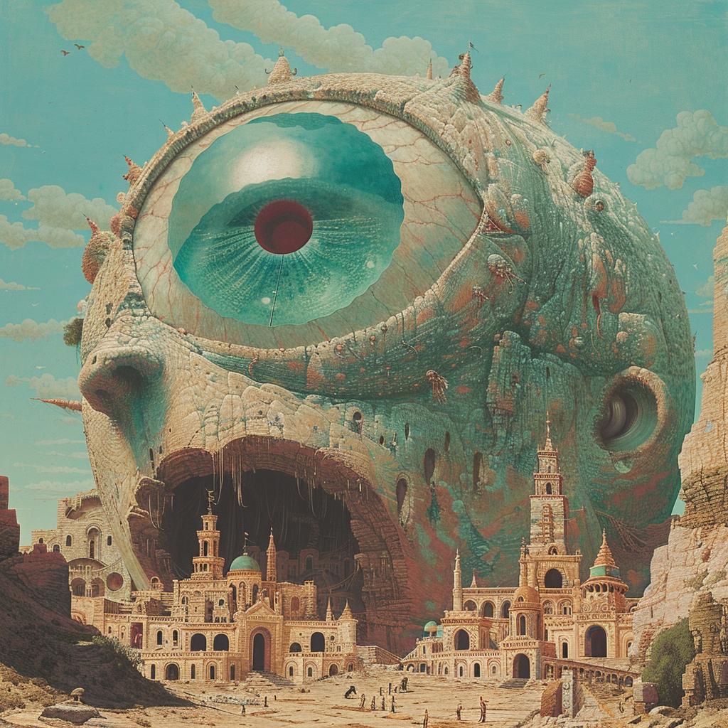 surreal  album  cover  anaglyph  introspective  naturalistic  spiritual  terror  occult  technicolor 973775