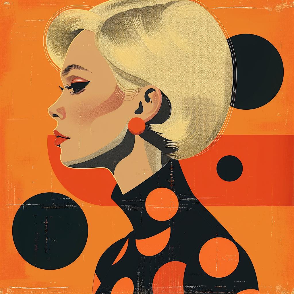 abstract  portrait  woman  minimalist  geometric  elegance  modern  colorful  chic  fashion 929525