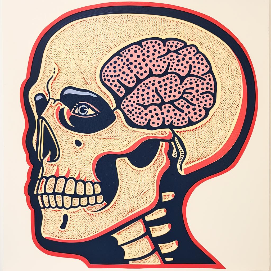 surreal  anatomy  skull  brain  white  minimal  poster  creative  art  visual 961540