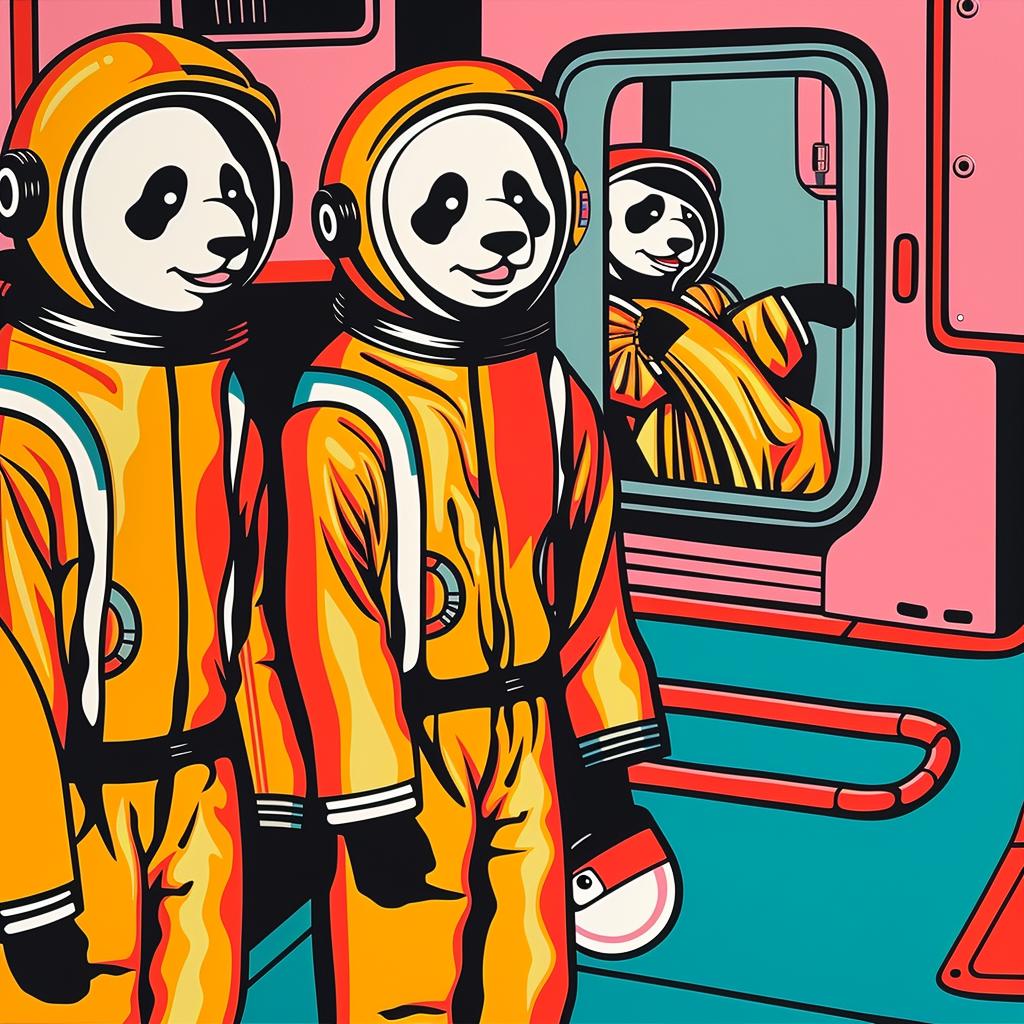 mars  pandas  spacesuits  cute  space  cosmic  fun  quirky  imagination  sci-fi 959672