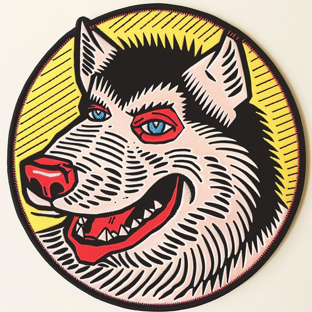 patch  stitch  chenille  wolf  blue  hipster  streetwear  animal  minimal  cool 961418