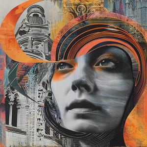 woman  orange  black  design  surreal  symbolism  artwork  painting  creative  album 1079343