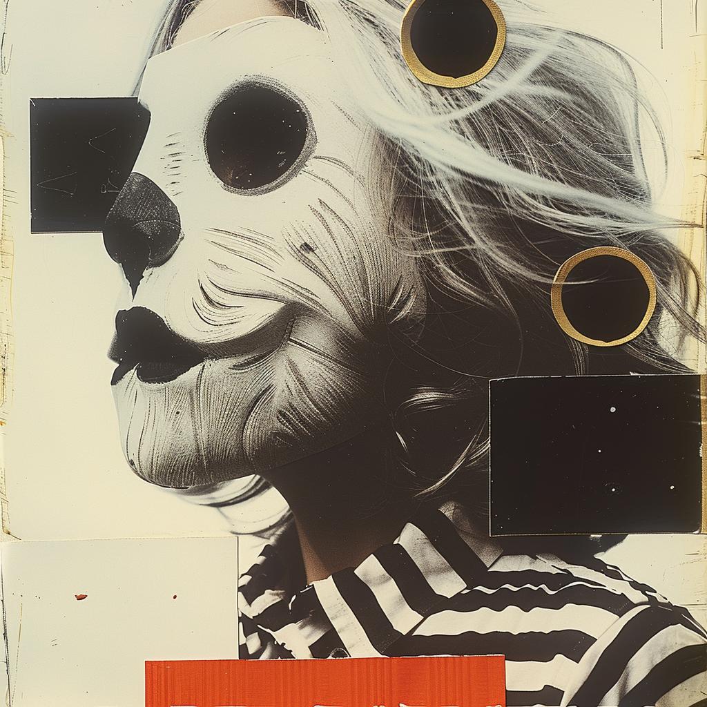 collage  woman  mask  poster  text  artistic  conceptual  key  message  creative 1020643