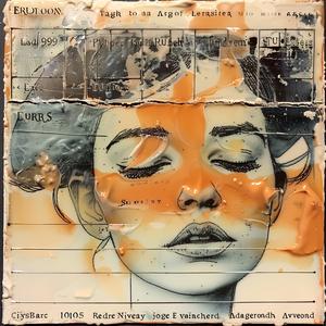 painting  encaustic  woman  face  colorful  art  todd  white  portrait  style 1064107