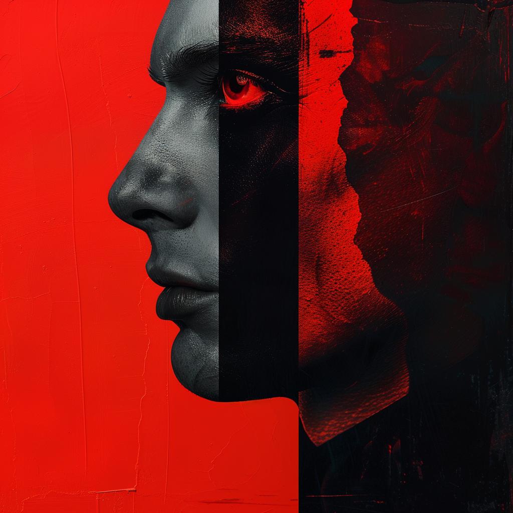 surreal  digital  art  black  red  poster  movie  human  form  stylized 941327
