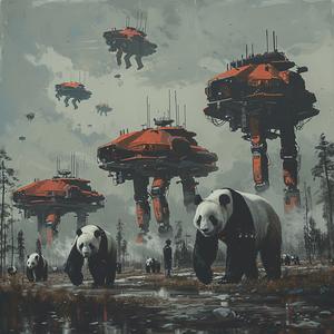 pandas  ominous  occult  robot  simon  stalenhag  scene  fantasy  sci-fi  nature 1053669