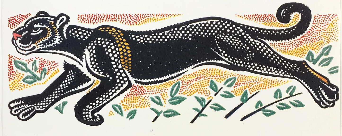 leopard  panther  vintage  tattoo  black  wildlife  art  illustration  dynamic  white 961002