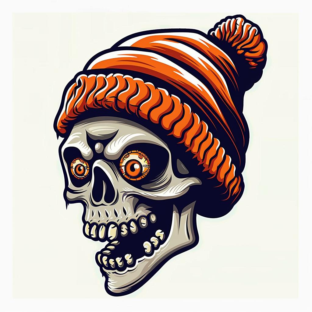 skull  hat  vector  illustration  graphic  simple  design  artwork  black  white 1032931