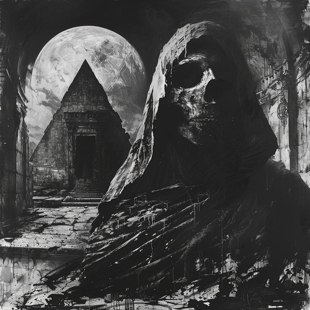 occult  society  dark  horror  pyramid  canvas  art  print  mystical  mysterious 1035304