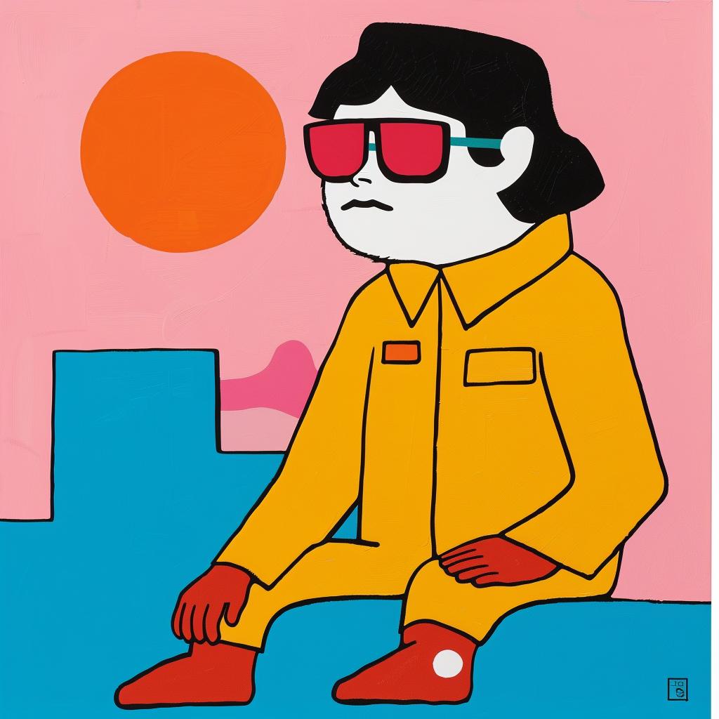 surreal  album  collage  cartoon  sunglasses  jacket  character  illustration  creative  art 1019375
