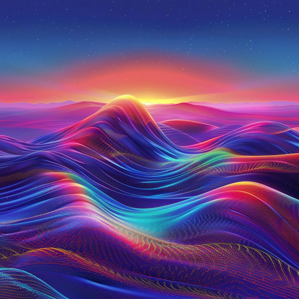 ocean  waves  sunset  digital  painting  colors  serene  landscape  atmospheric  nature 928365