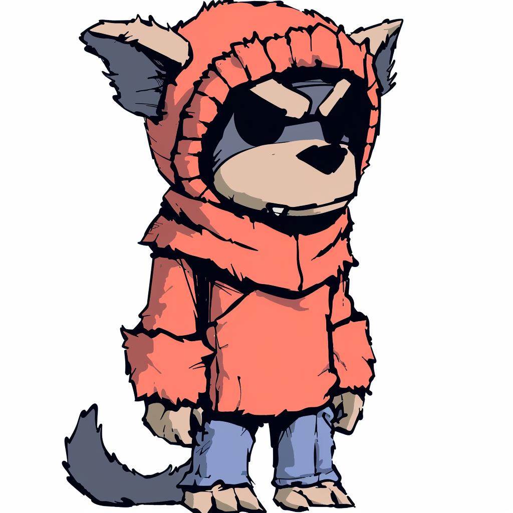 wolf  jacket  streetwise  aggressive  character  animal  minimal  urban  illustration  cartoon 959499