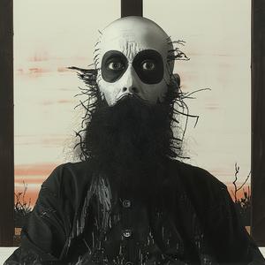 man  beard  mask  black  chromolithography  Japanese  horror  artwork  Deathmetal  foreboding 1039764