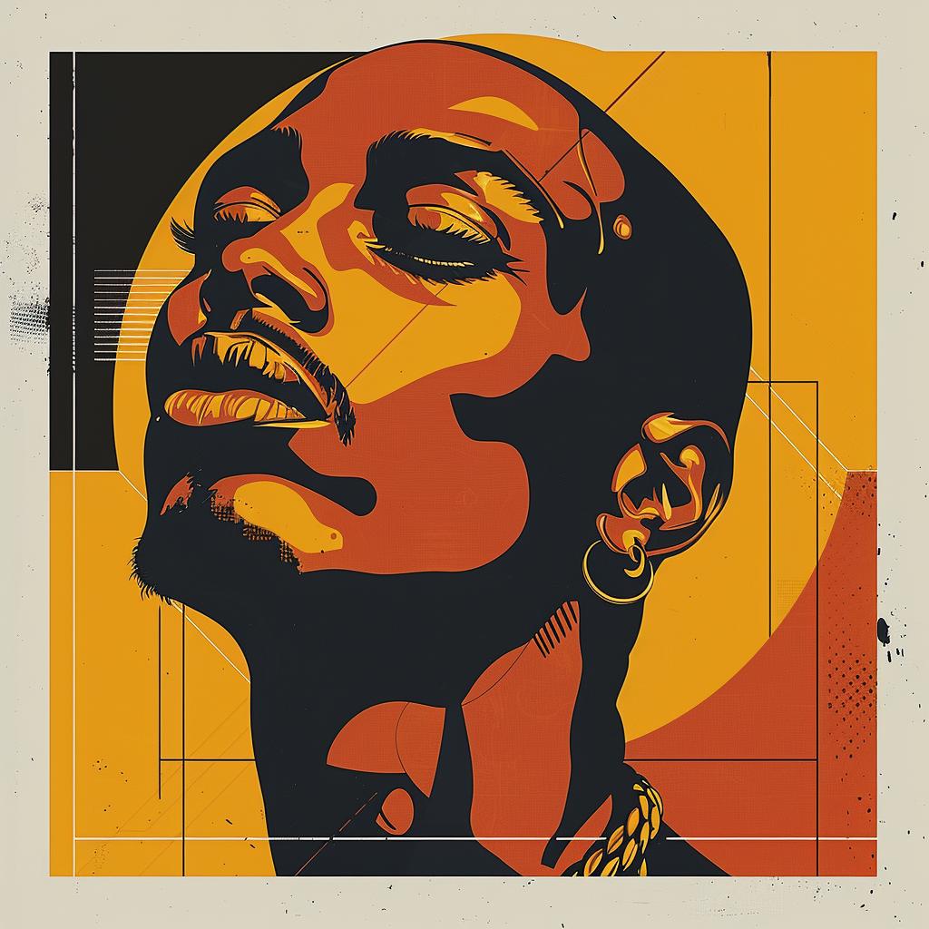 Tupac  album  cover  bald  earring  artistic  music  icon  photography  portrait 923832