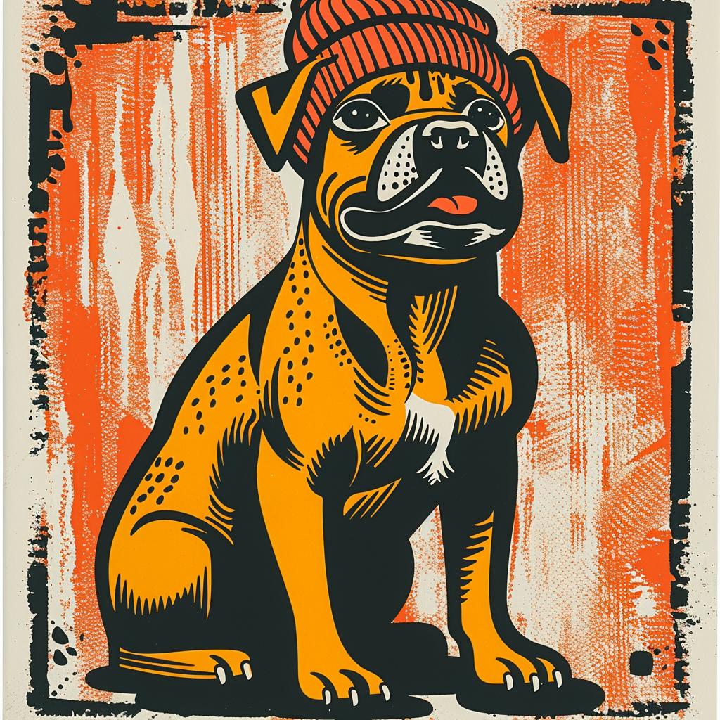 aggressive  streetwise  dog  cane  corso  cap  minimalist  poster  urban  representation 956621