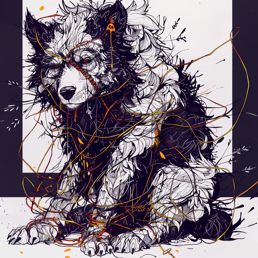 dog  wires  mythical  creature  fantasy  unique  hybrid  digital  art  drawing 952470
