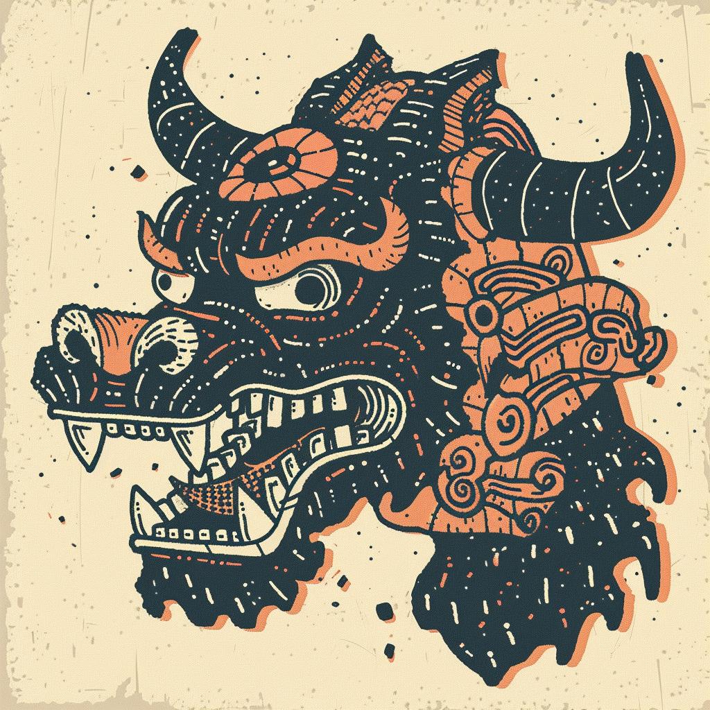 mythical  creature  Nychos  tribal  tattoo  dragon  hybrid  animals  art  illustration 931448
