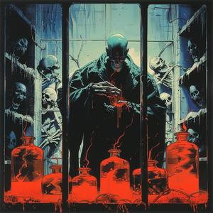 comic  cover  dark  knight  returns  neon  horror  art  dramatic  action 1079425