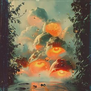 mushroom  cloud  forest  painting  chromolithography  nature  dramatic  artwork  symbolic  expressive 1053423
