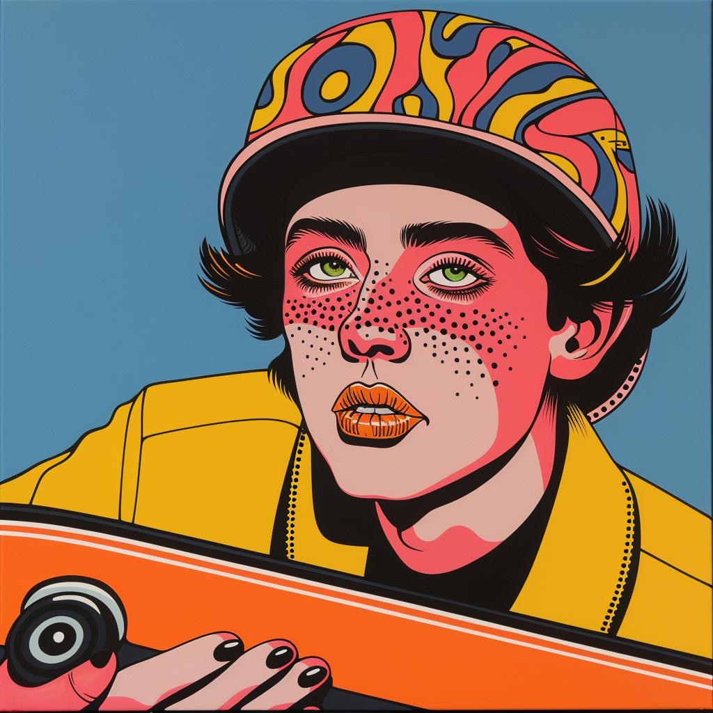 skateboard  woman  painting  urban  dynamic  sport  youth  movement  freestyle  vibrant 973804