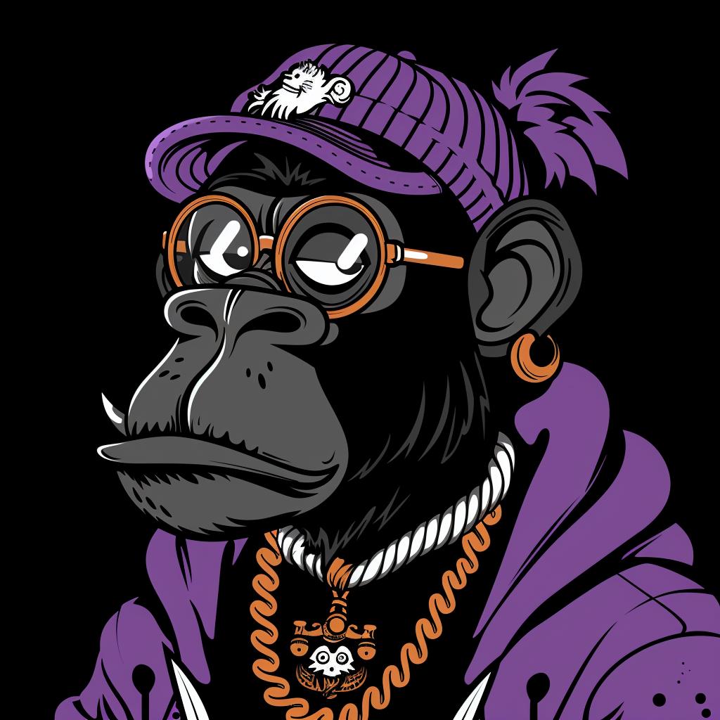 aggressive  streetwise  anthropomorphic  animal  purple  hat  glasses  simple  minimal  culture 959106