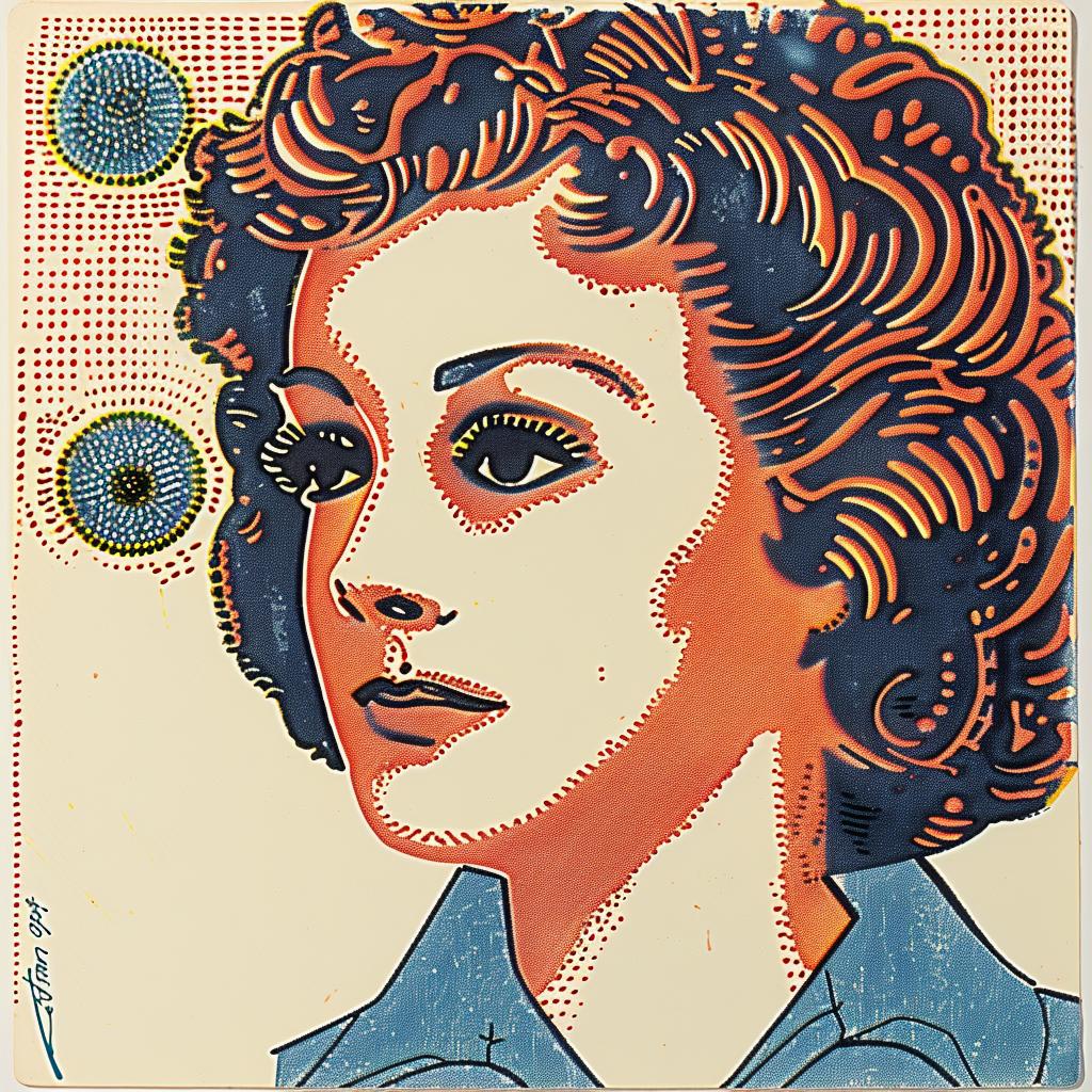 painting  woman  curly  hair  portrait  style  artistic  colorful  canvas  figurative 963271